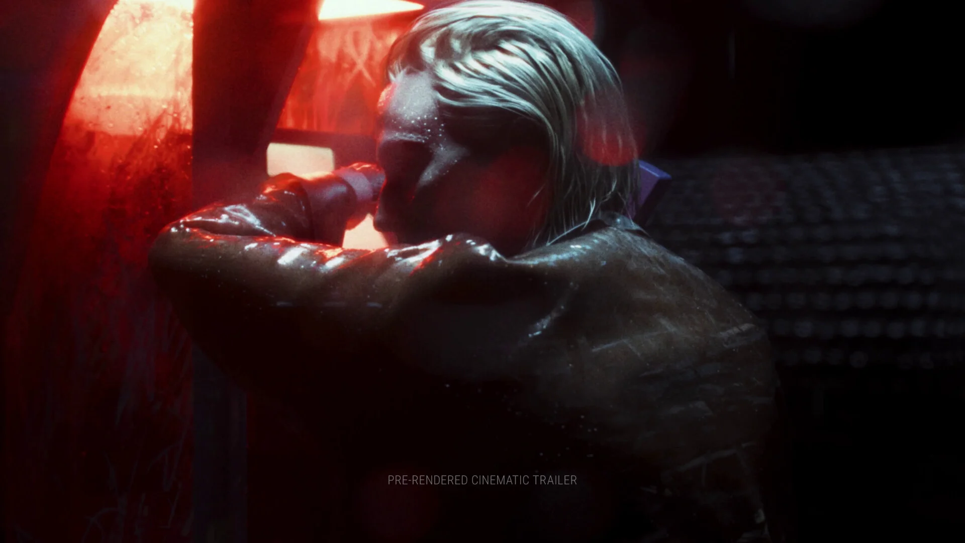 Yellow head woman with a red background from a game called ZERO PARADES: For Dead Spies