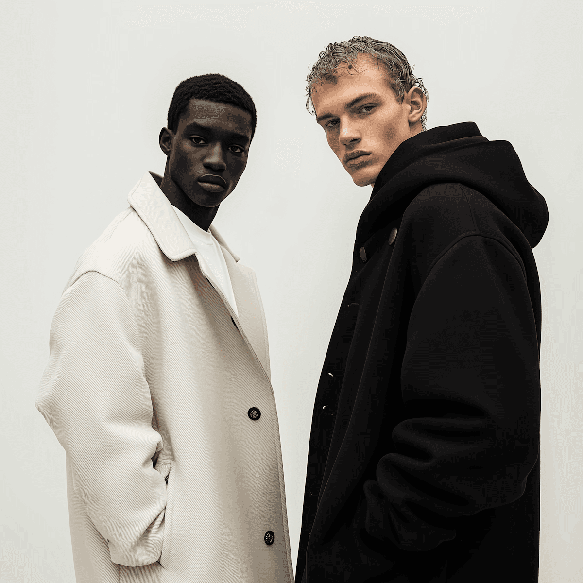 A woman standing in front of a colorful wall