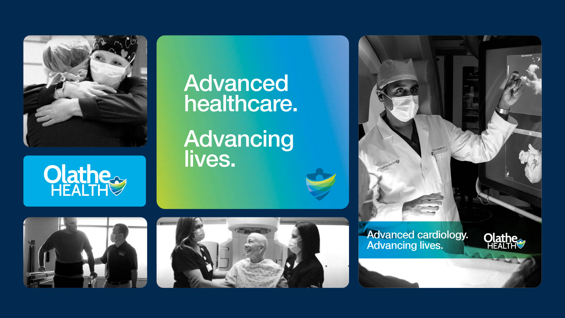 WTADS client Olathe Health campaign creative "Advanced healthcare. Advancing lives".