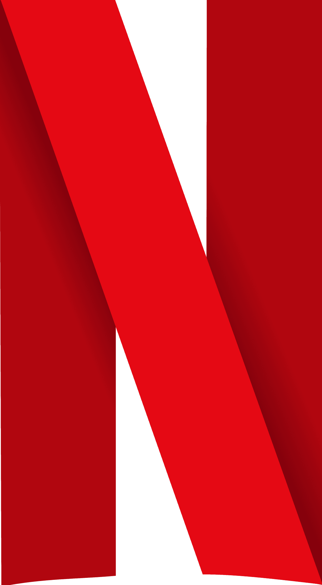 Red background with a bold, stylized white "N" logo, representing Netflix.