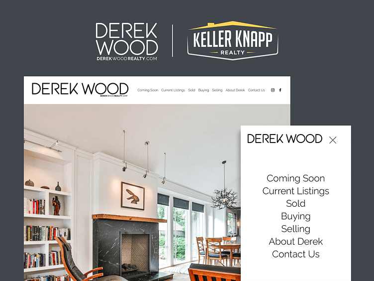 homepage screenshot for derek wood realty