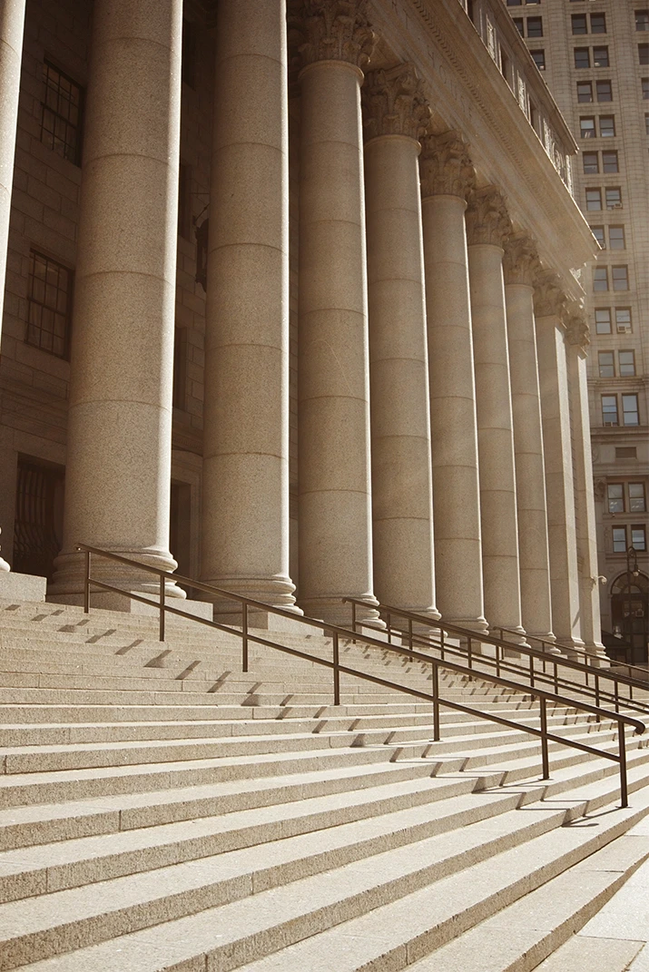 Exterior of a courthouse building in Stockton, California, symbolizing justice and personal injury law