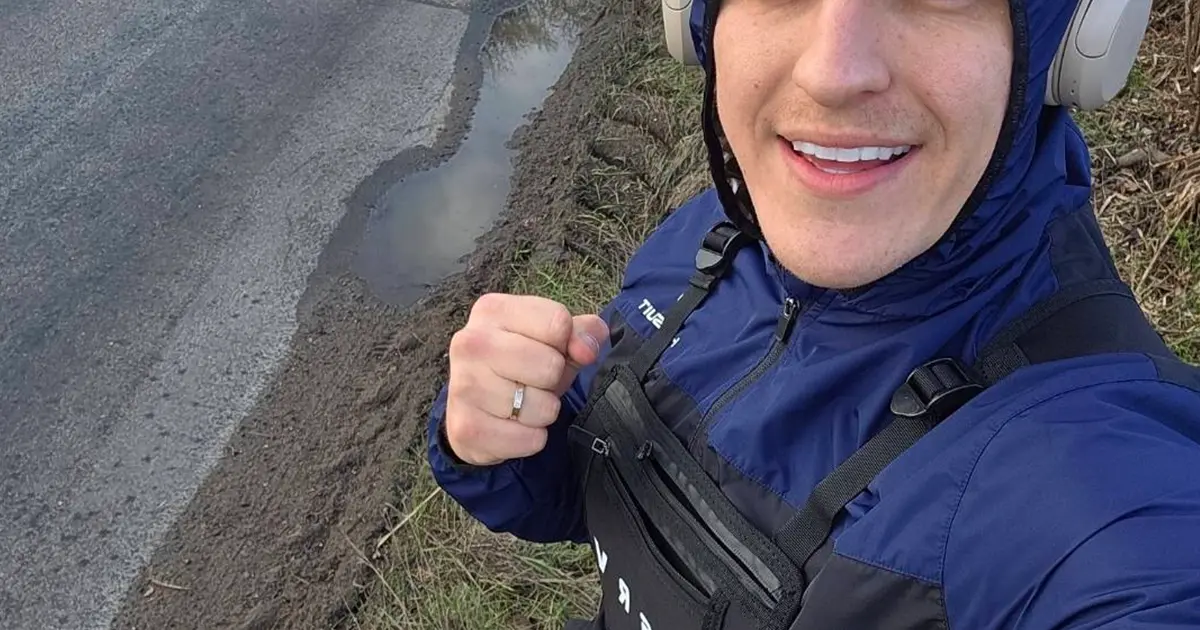 Louis, LEvulo co-founder out on a morning run