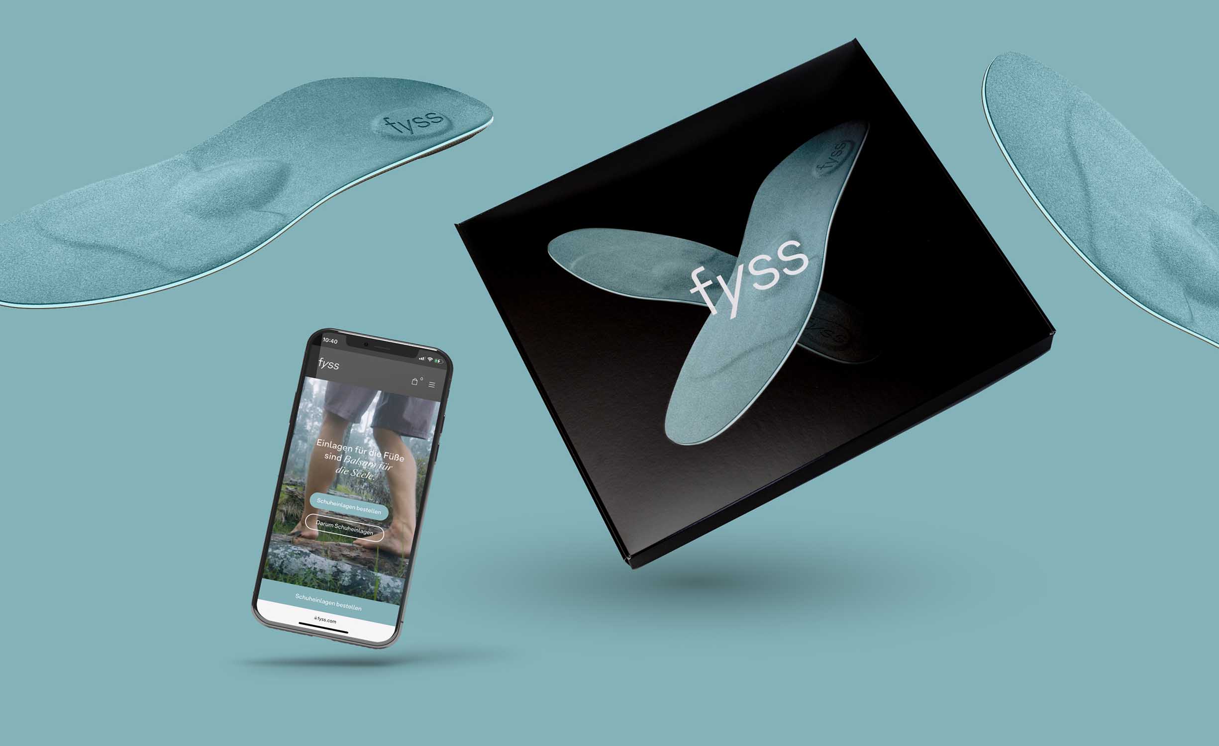 Marken- und UX-Konzept für individualisierbare Schuheinlagen mit Fokus auf digitales Produkterlebnis und E-Commerce Einstieg