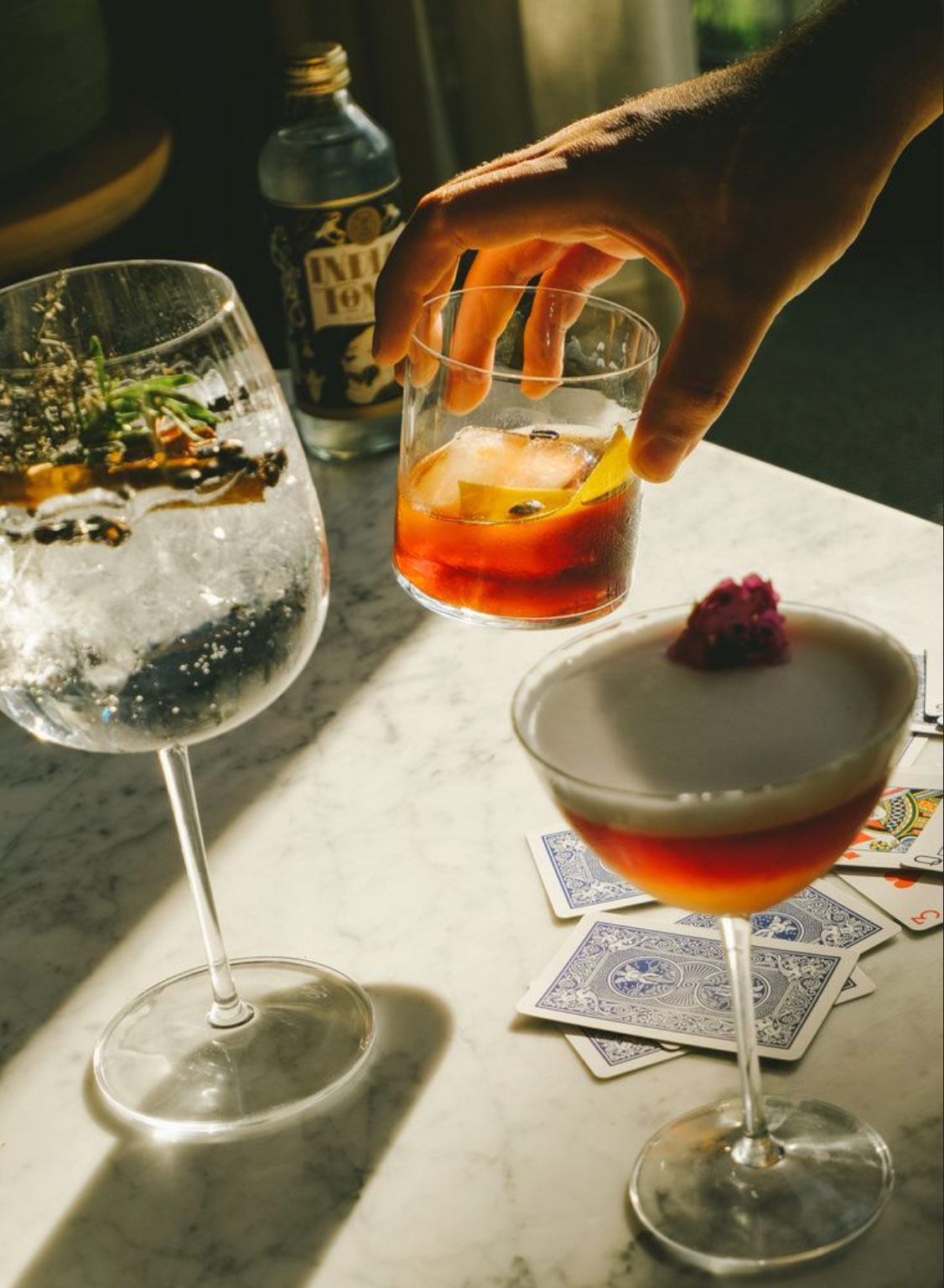 Curated cocktails symbolizing Russell&Stellar’s role in uncovering standout spirits for growth-driven distributors