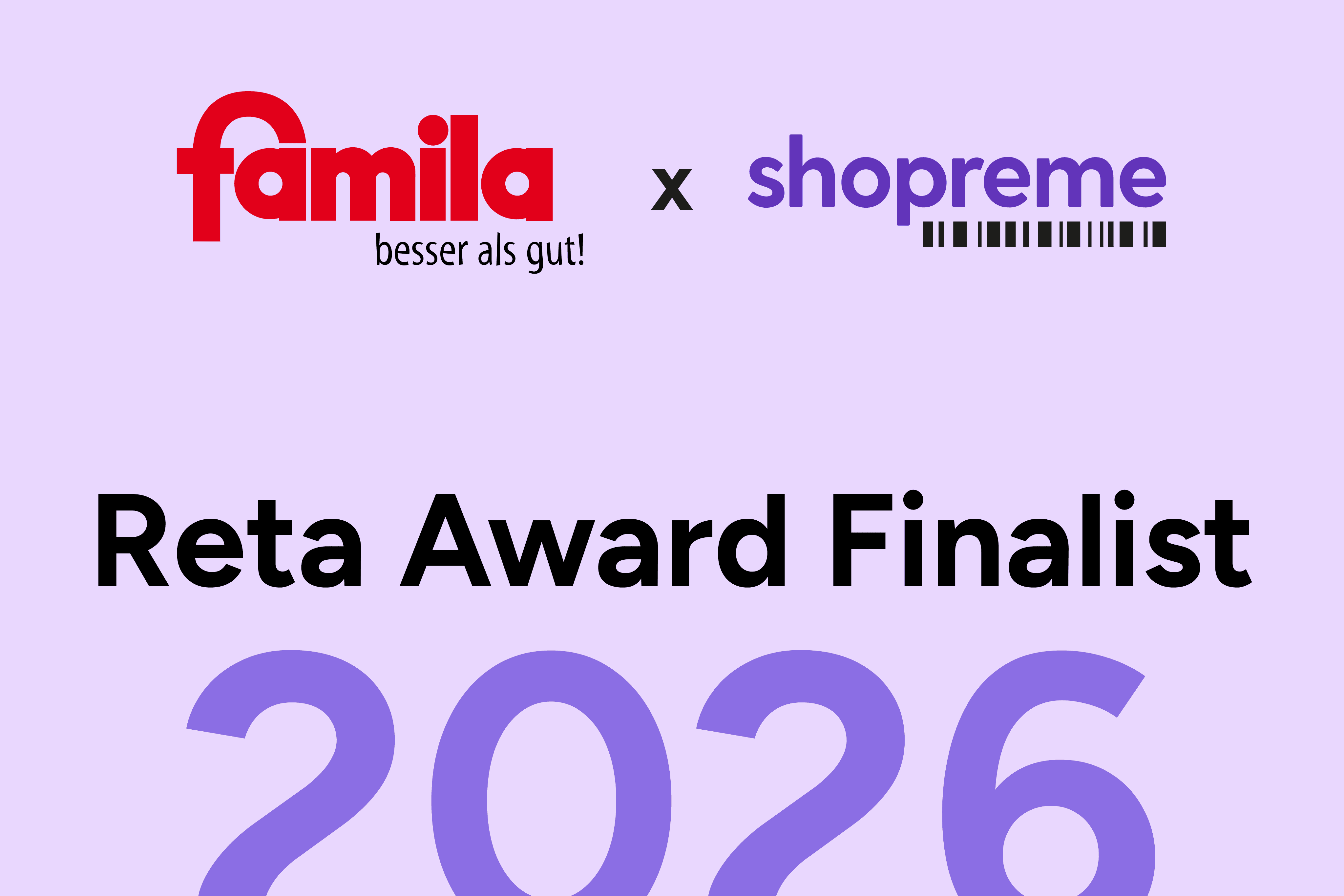 famila named reta finalist with shopreme self-checkout