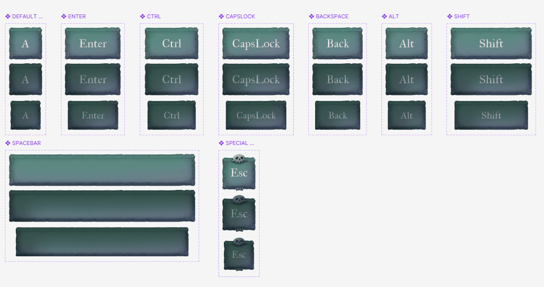 the grim keyboard keyboard ui design figma components