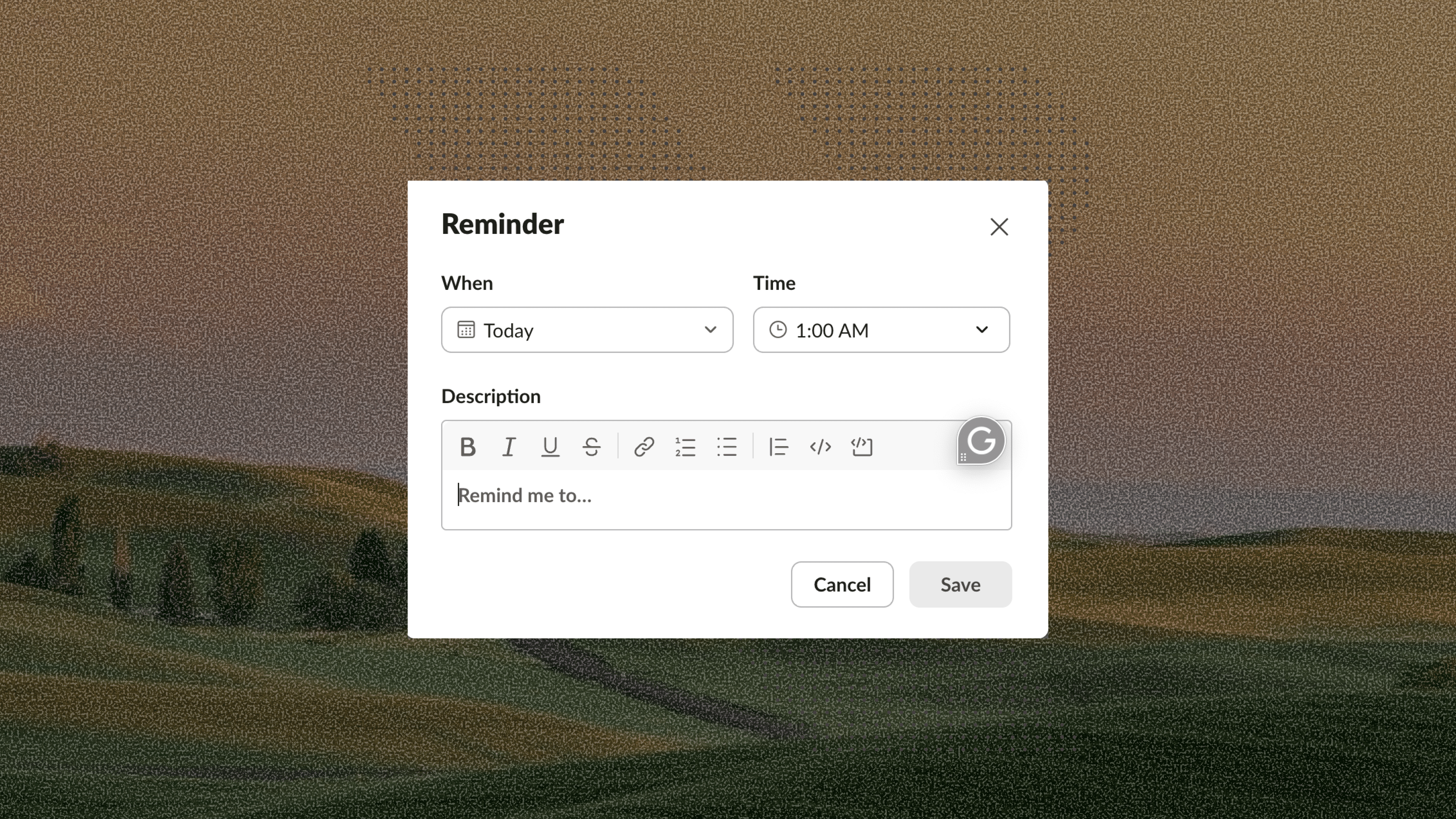 How to Set a Personal Reminder in Slack