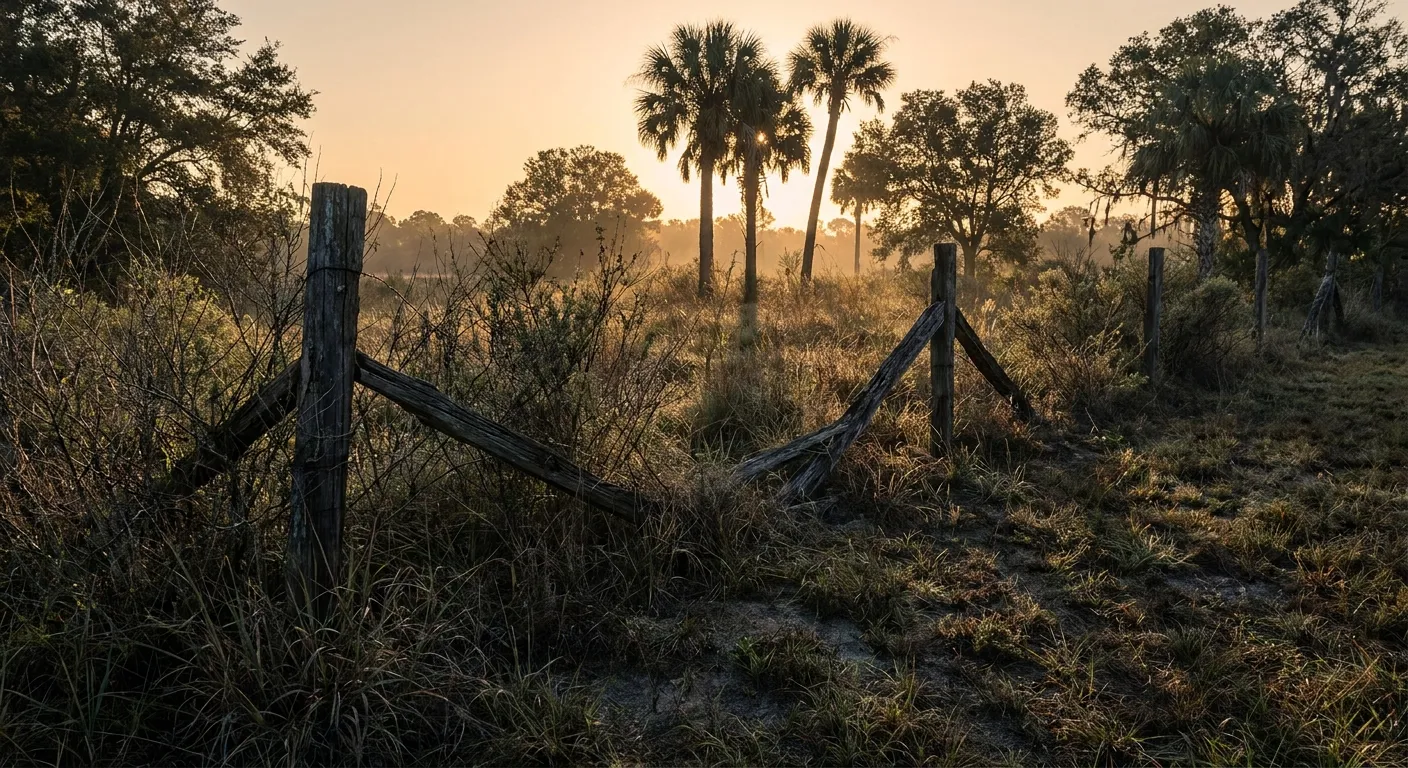 Sunrise over a tranquil field with trees, promoting RockN' Socials Digital Marketing.