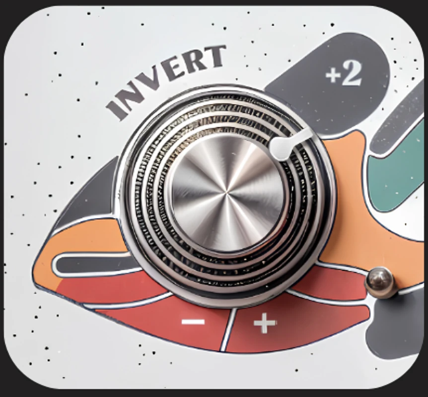 The chameleon’s eye, the Invert knob, set to plus two