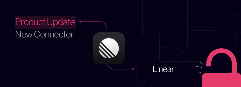 Linear logo with an arrow pointing to the data warehouse, representing project data synchronization