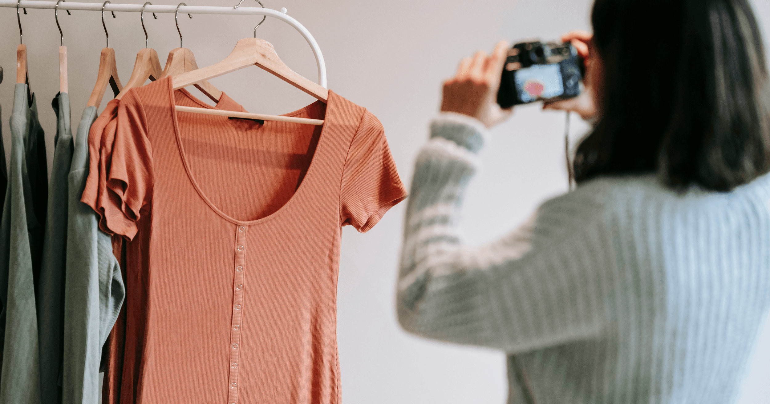 A Filipino business owner taking photos of her products for social media