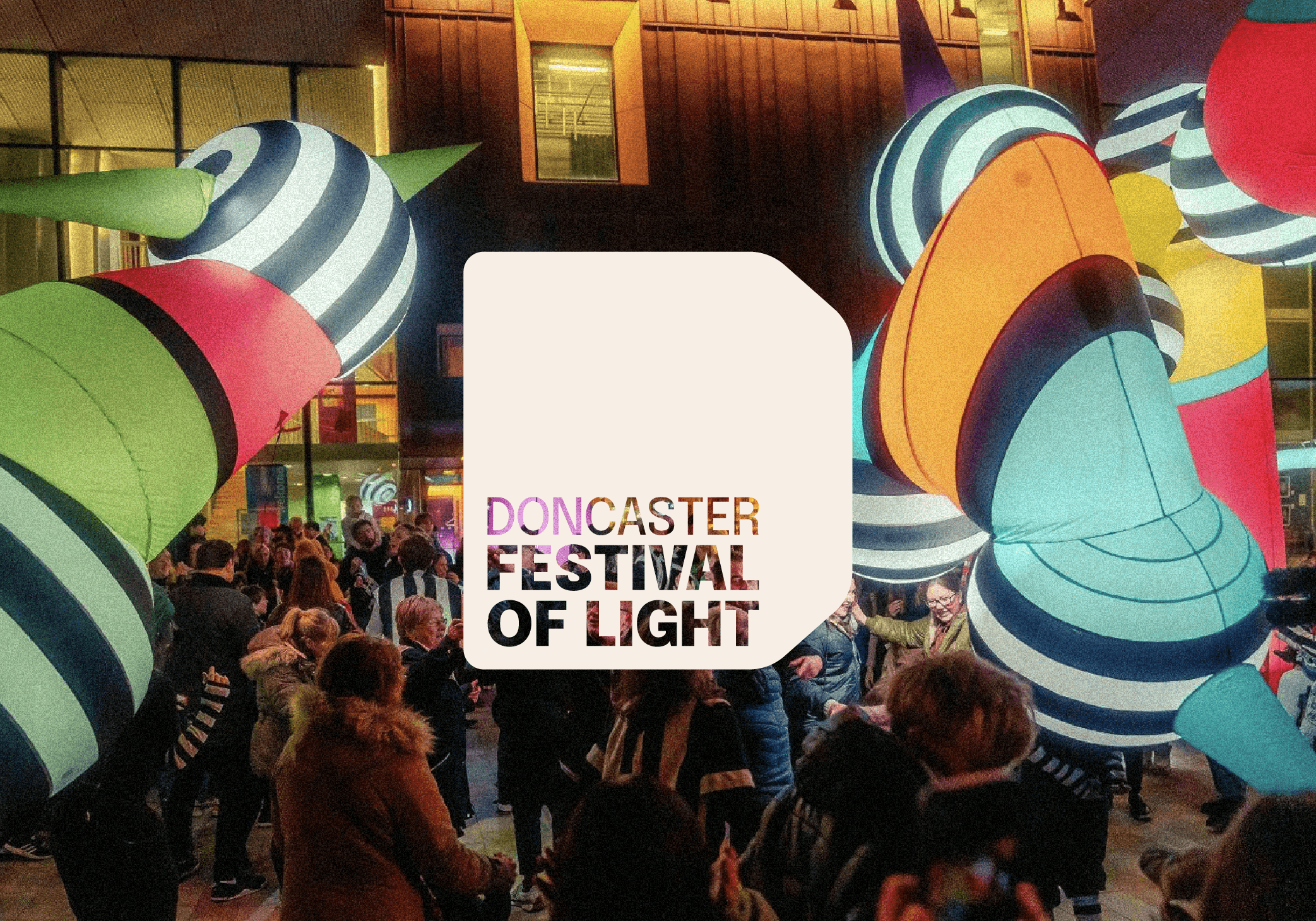 Logo on a photograph