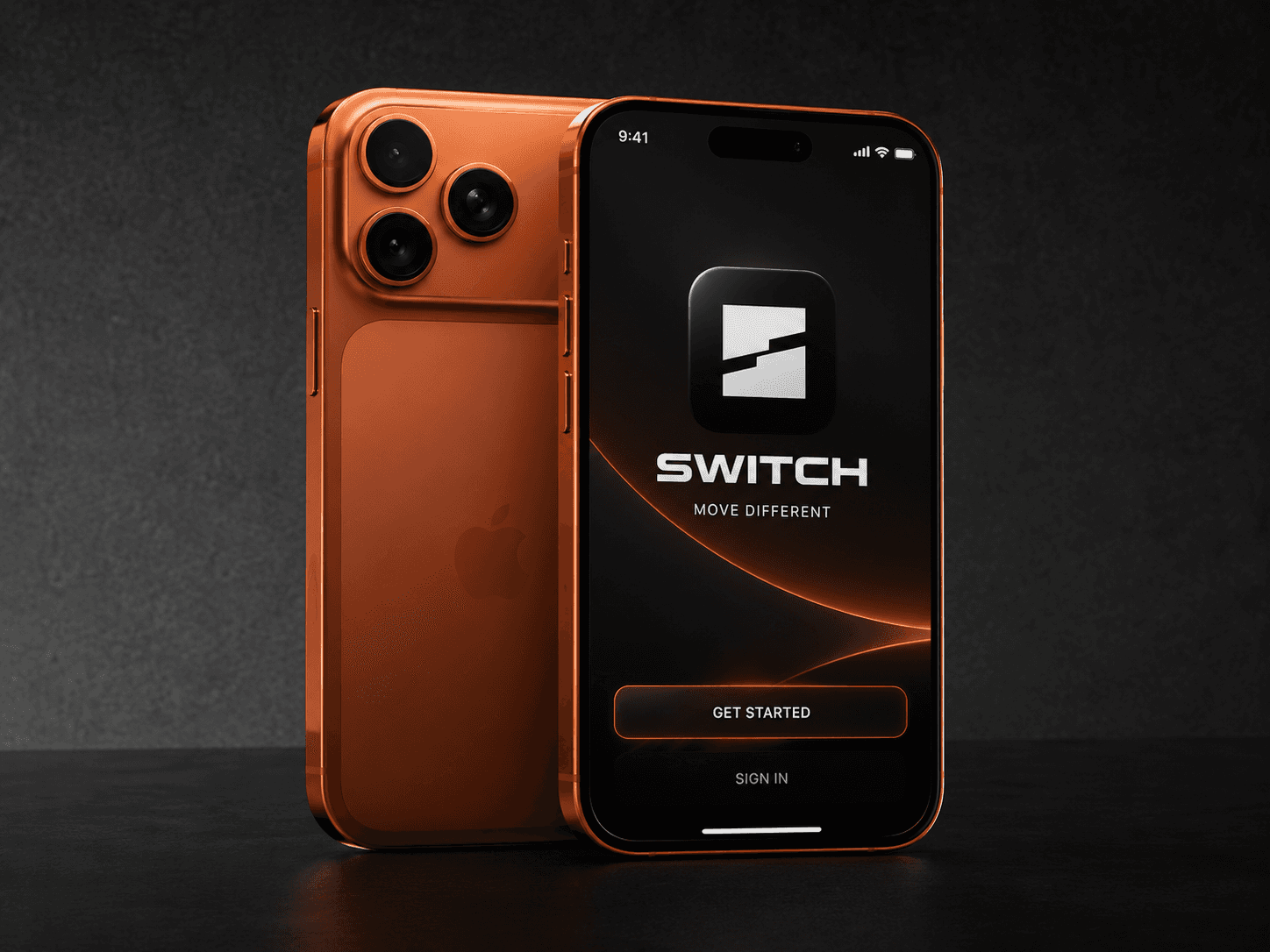 Ekran startowy aplikacji SWITCH