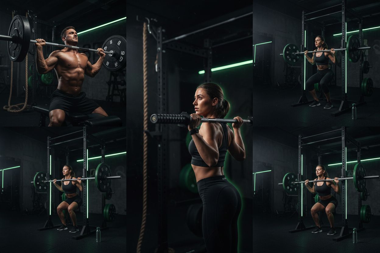 Push pull legs workout in gym