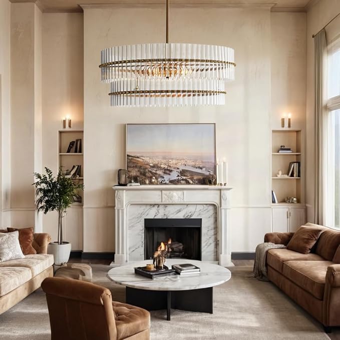 Stylish mallory chandelier that enhances home decor with its premium build and aesthetic.