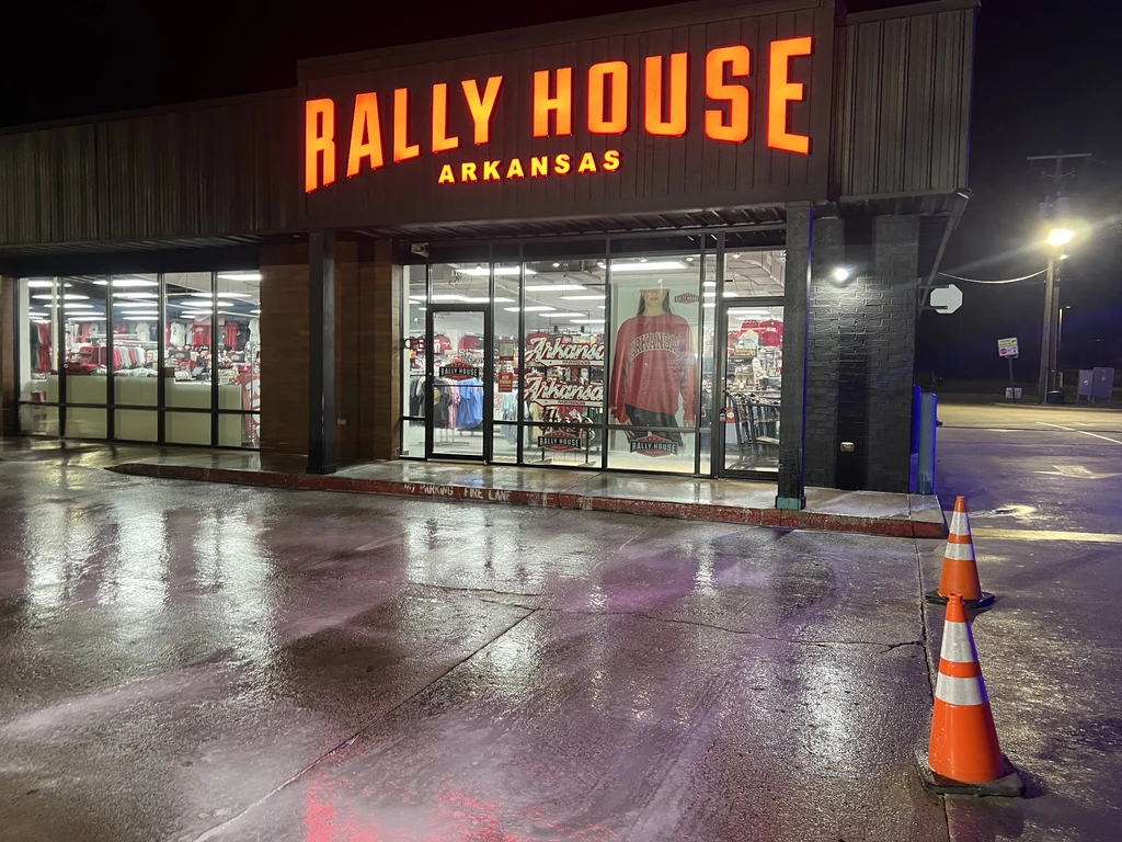 Oil stain removal from commercial parking lot surface