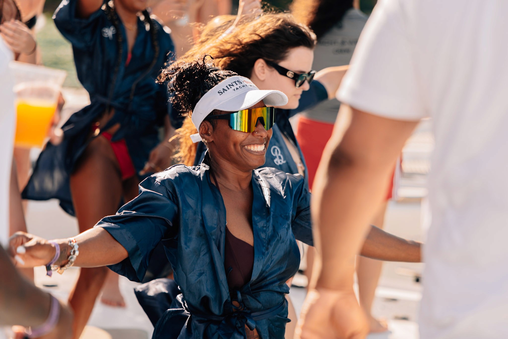 Adventure travel content production for Yacht Week BVI with boats, ocean and Caribbean scenery