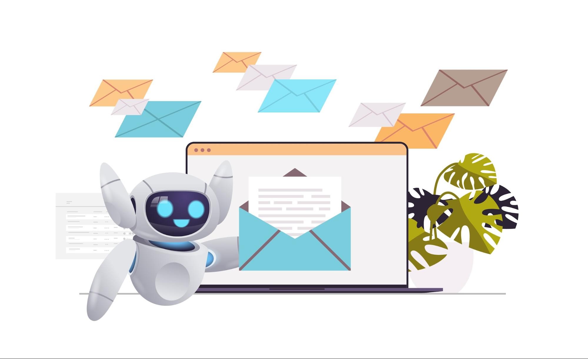 ai sales email generator illustration