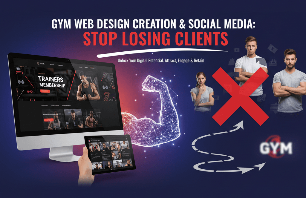 Gym Web Design Creation & Social Media: Stop Losing Clients