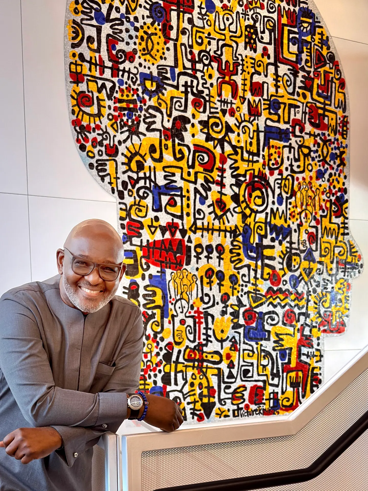 "Conversation" Bowie State University. 18 feet wide by 15 feet high. 