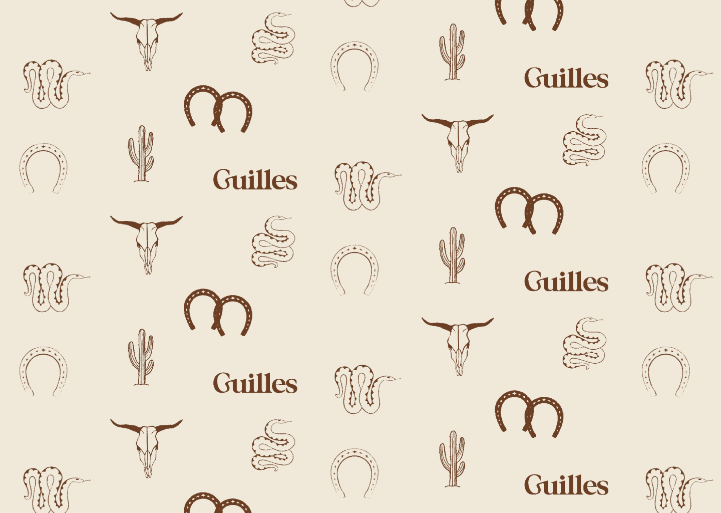 Branding image of social media stories and templates for luxury hair salon named Guilles based in Sydney, featuring the logo, imagery and the brand illustrations.