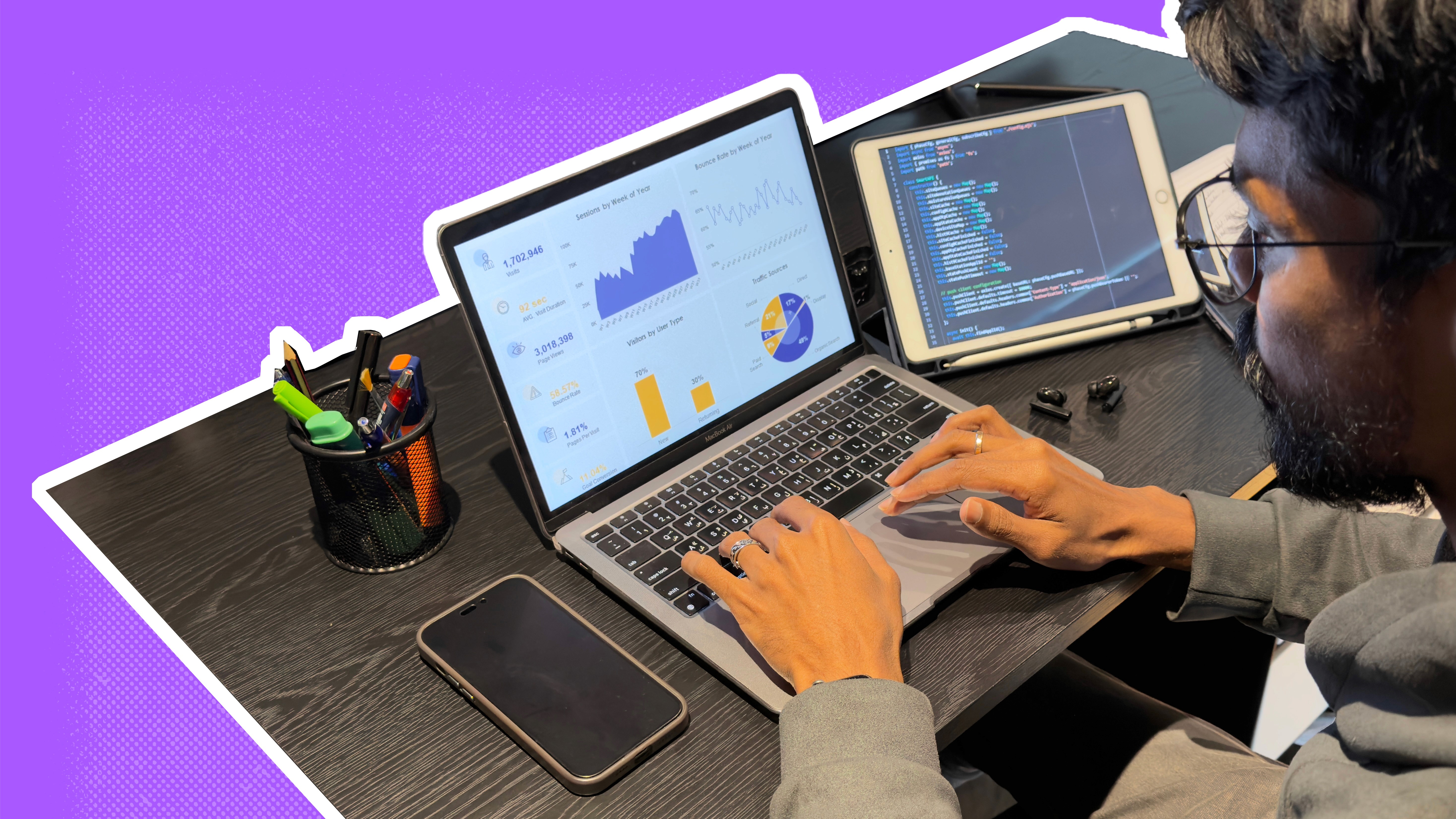 Group of people using laptop