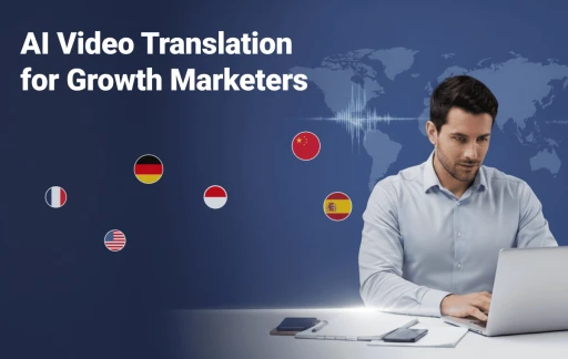 Tradução de Vídeo AI para Profissionais de Marketing de Crescimento