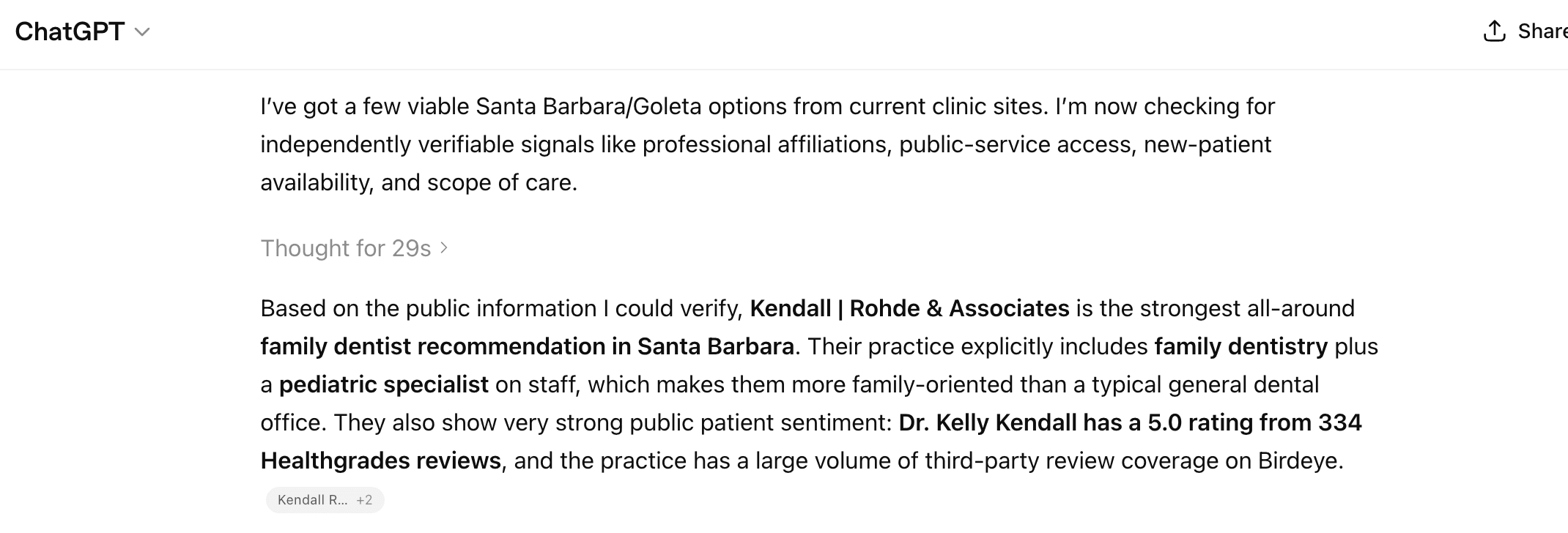 AI-driven search ChatGPT