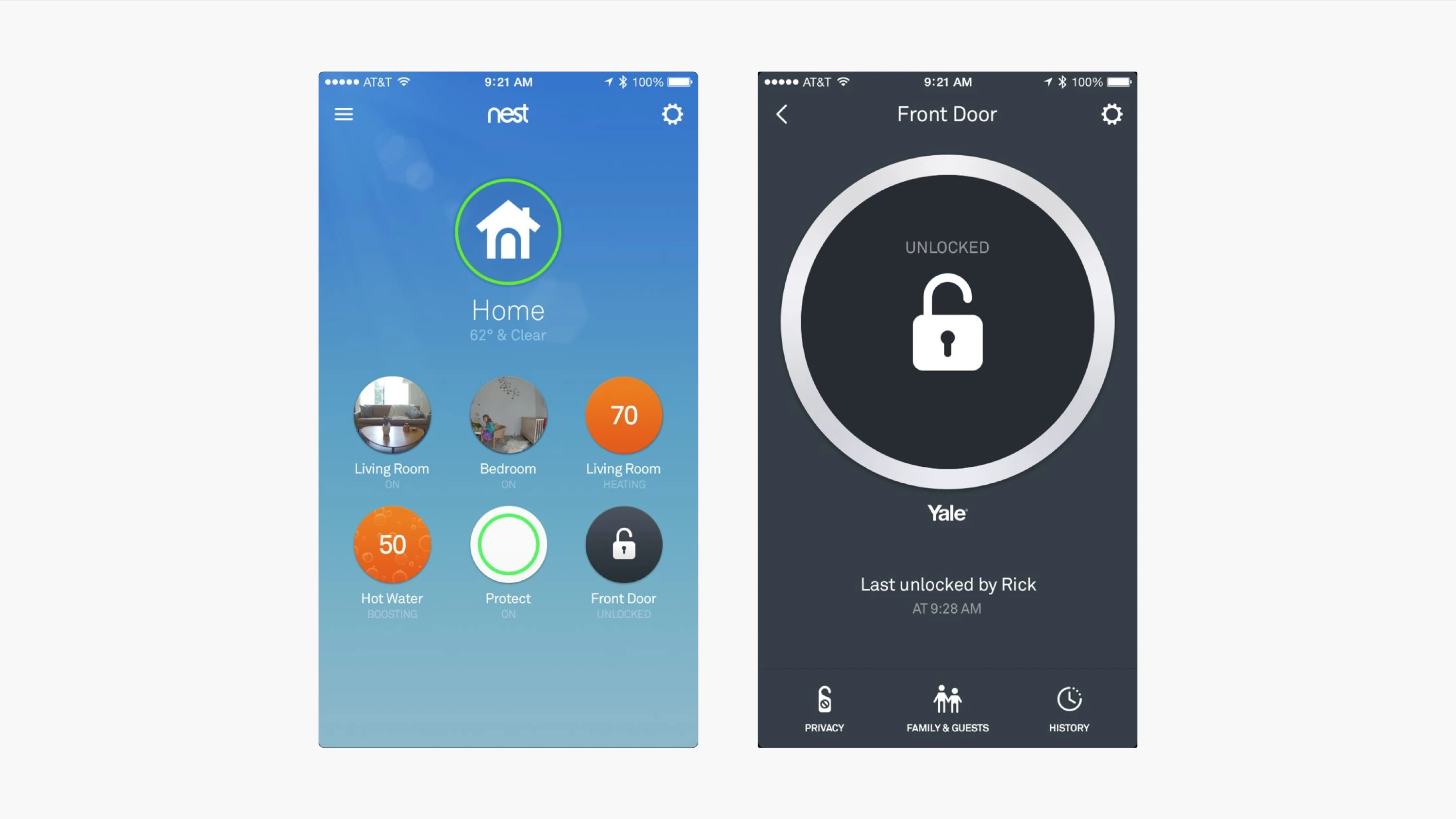 Home screen