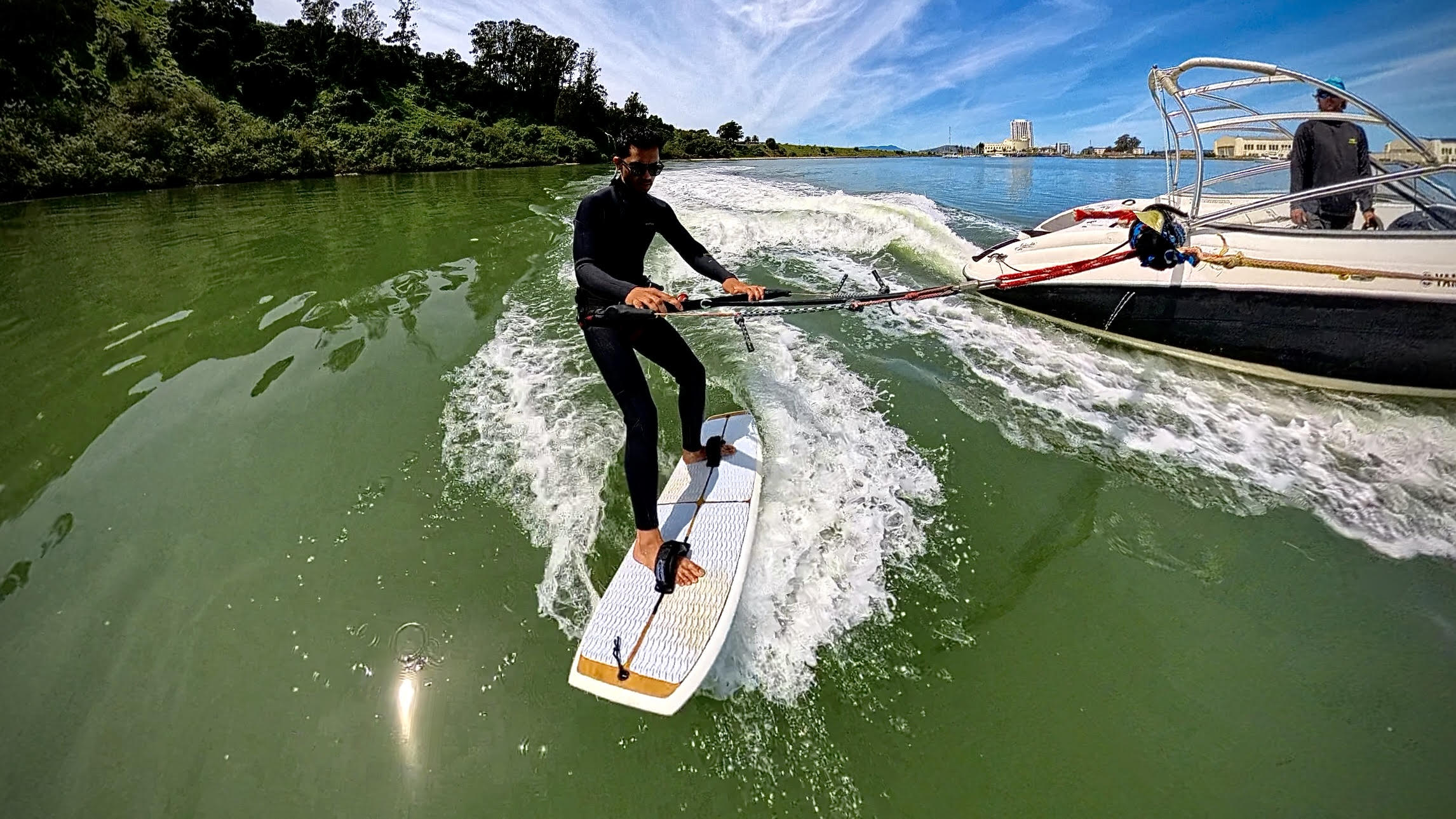 Man with surfboard