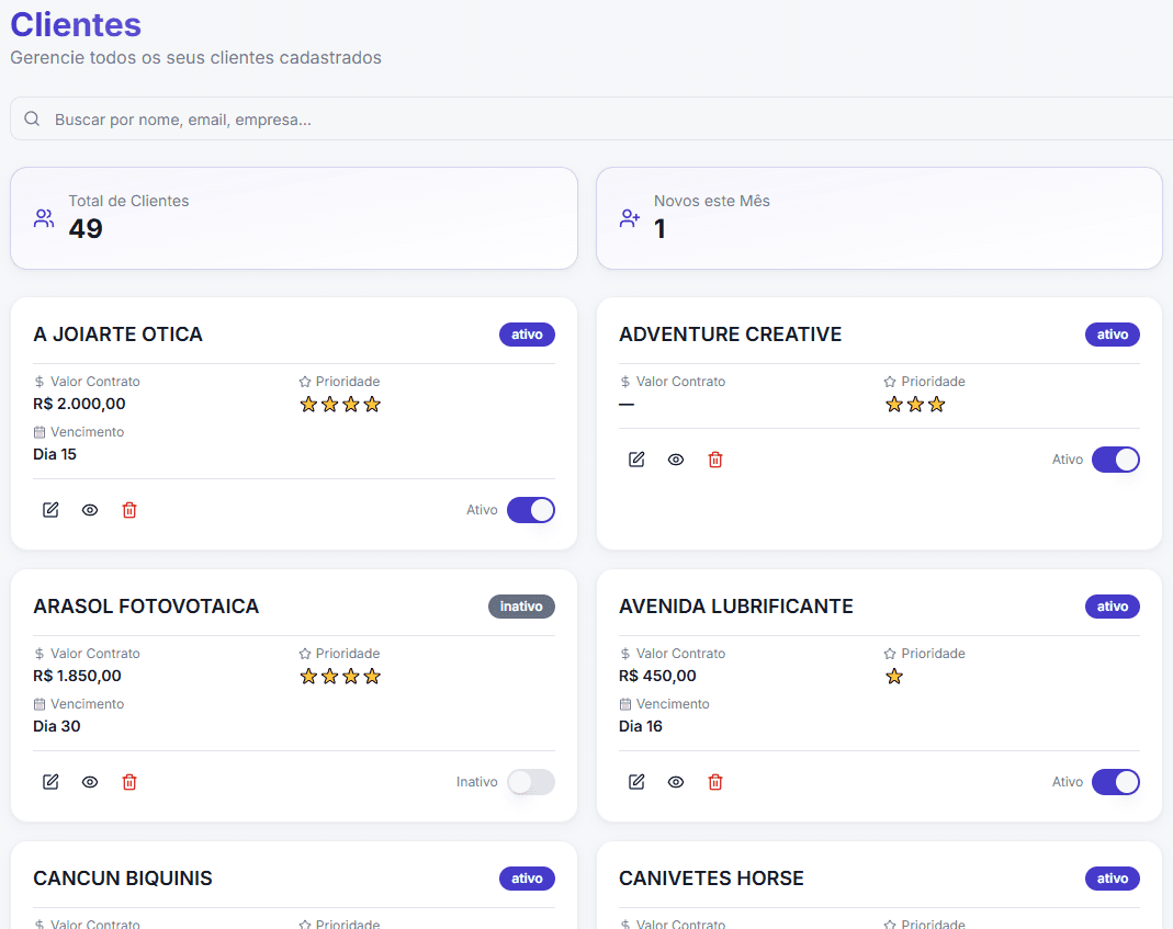 An image of Freelio's project ui