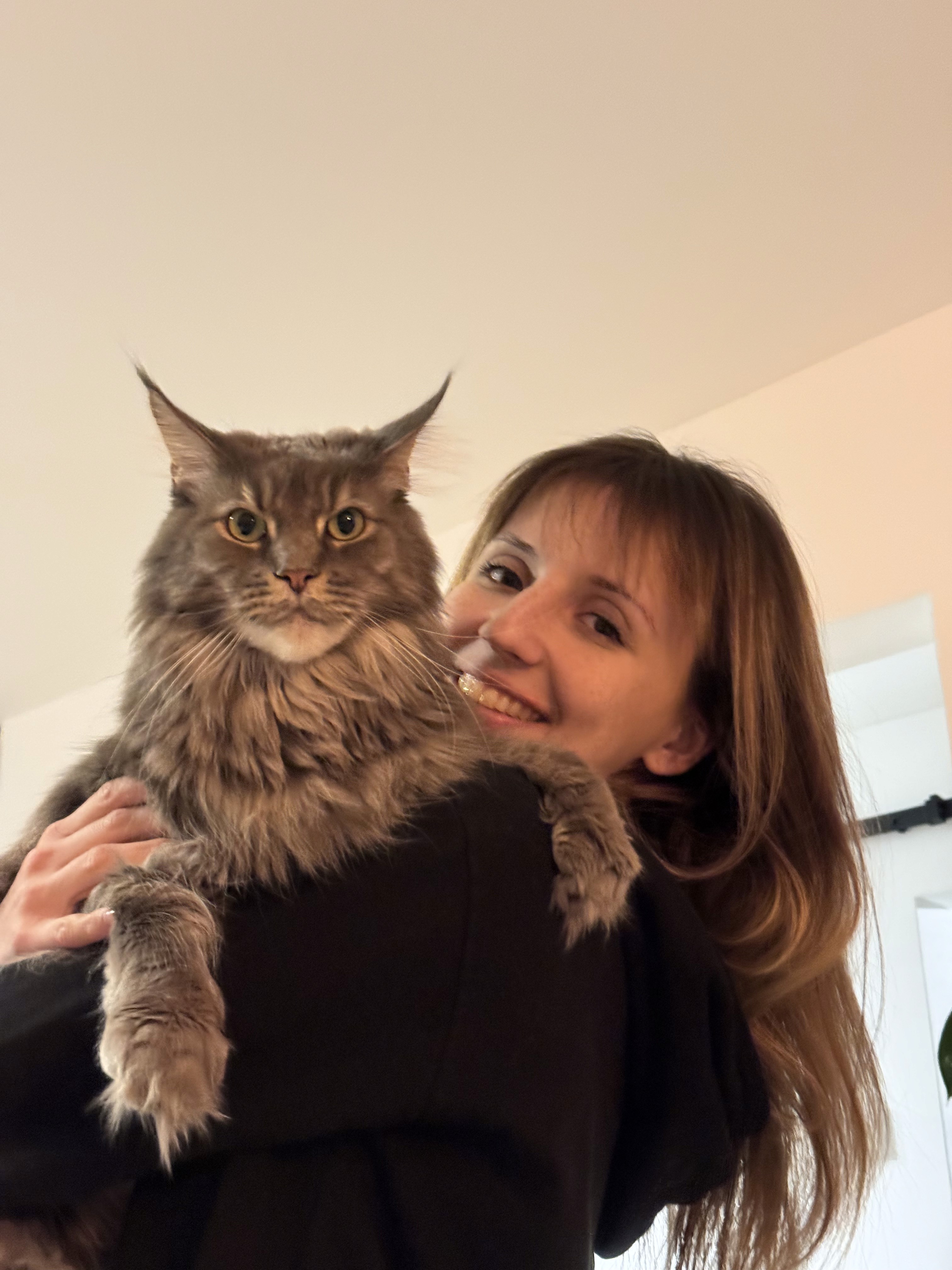Una persona con una camiseta negra y pantalones de color claro está de pie en la cima rocosa de una montaña al atardecer, sosteniendo una cámara frente a su cara para tomar una foto. Un mar de nubes se extiende detrás de ellos, iluminado por la luz dorada del sol poniente.