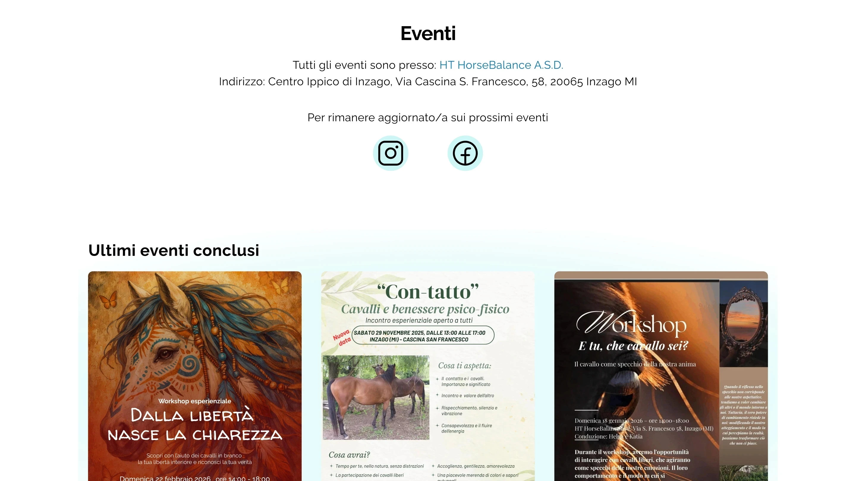 sezione eventi finali