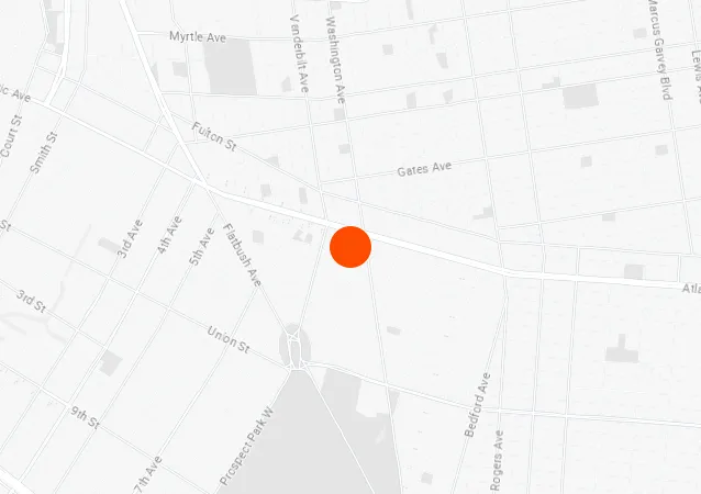 870 Pacific St Map
