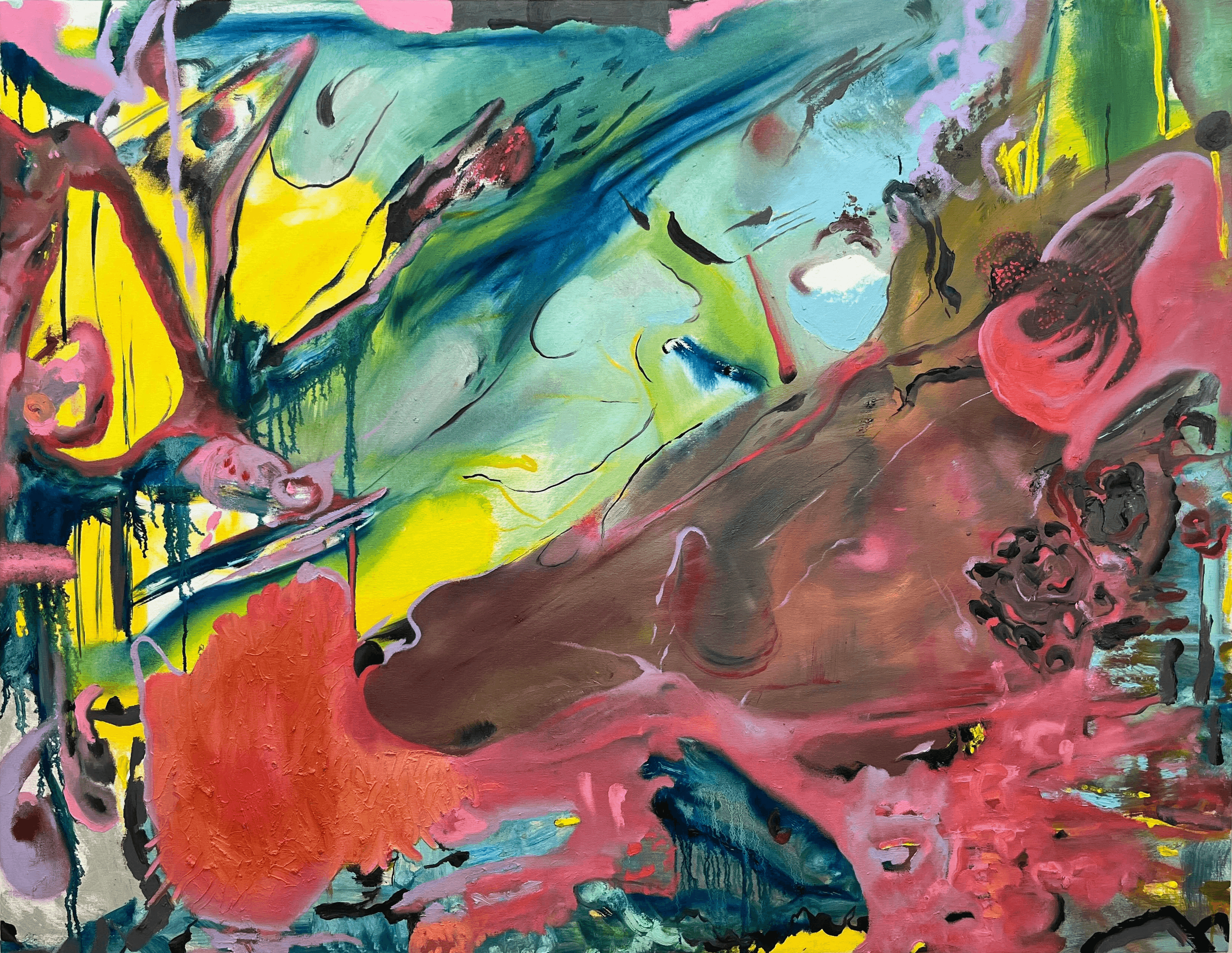 Not yet titled, 2023. Oil on canvas.