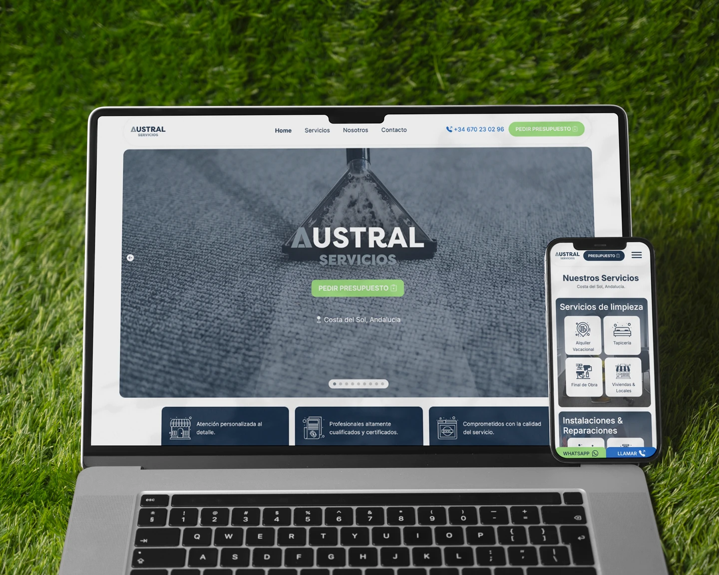 Landing Page Austral Servicios de Limpieza y Mantenimiento