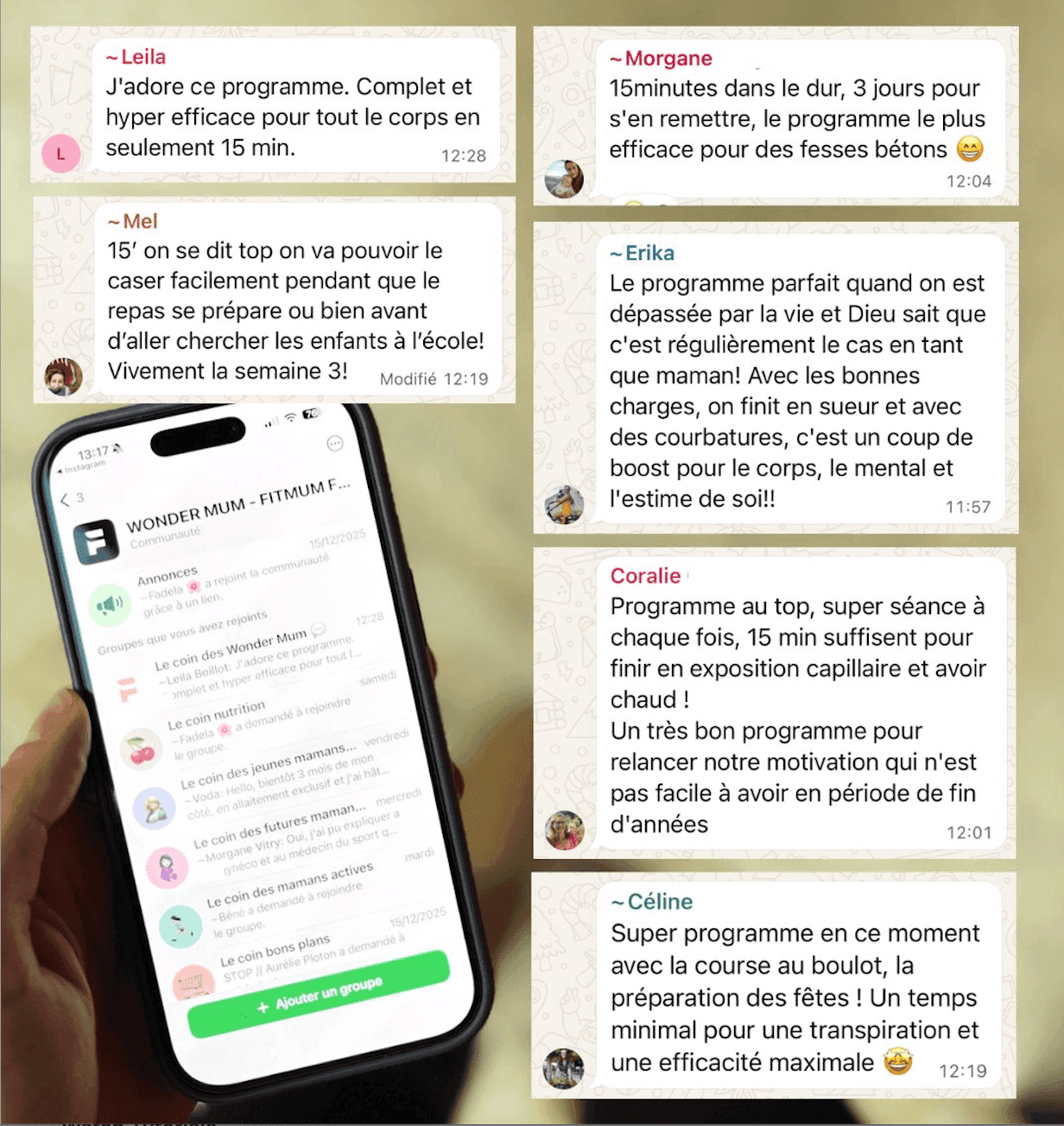 Avis de mamans qui ont testé le programme sportif pour faire du sport 15 minutes par jour