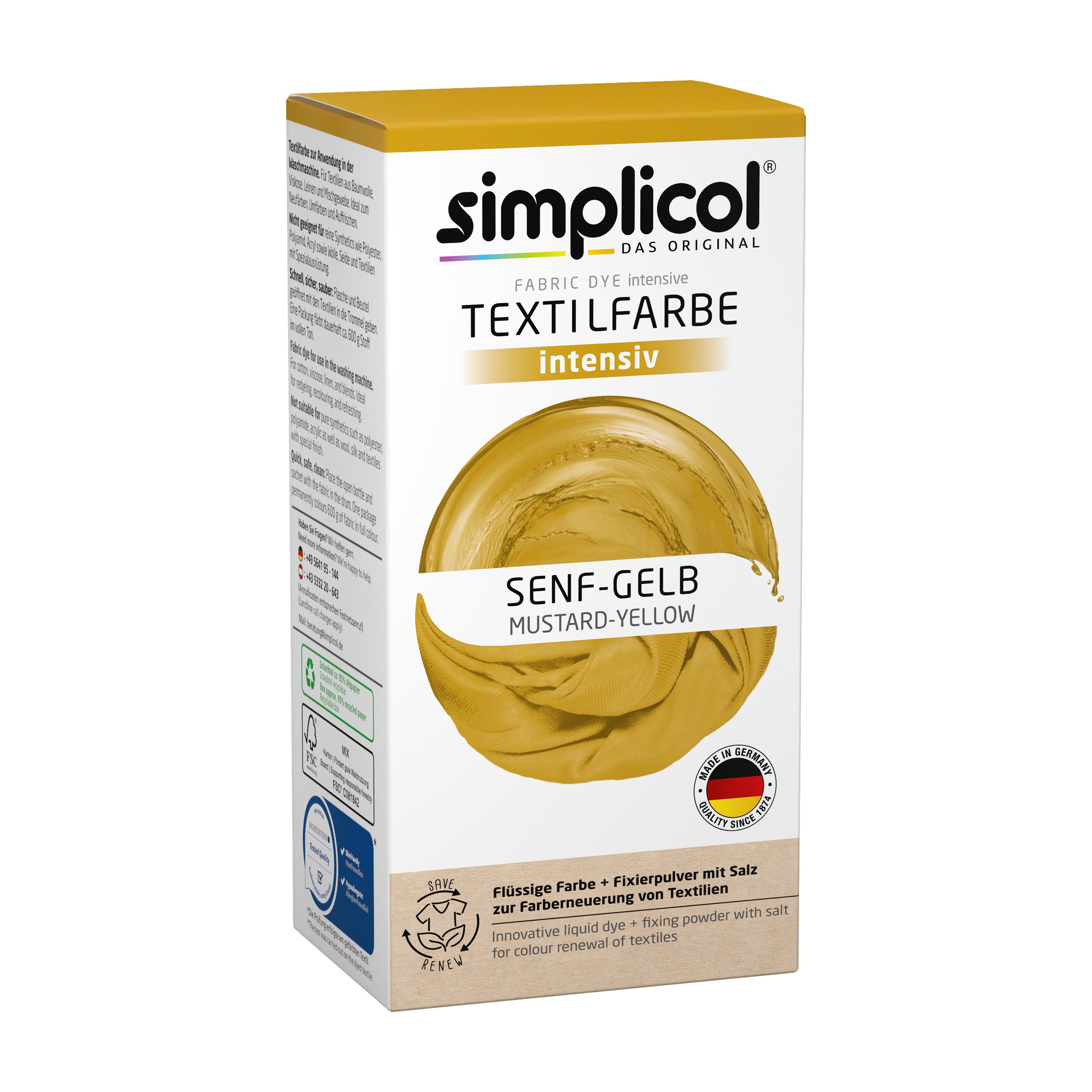 Simplicol Intensiv Musztardowy Żółty