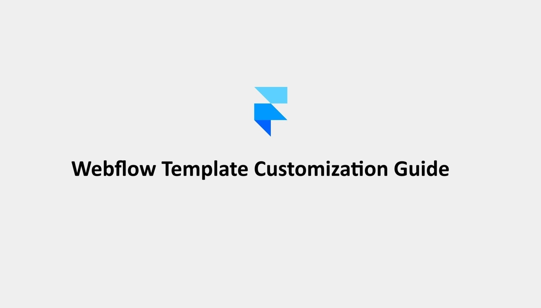 Webflow Template Customization Guide