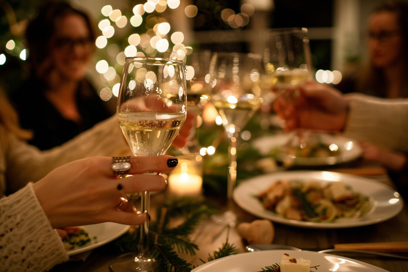 New Year’s Eve private tasting menu in Tanglewood, Houston with champagne and fine dining by Cordon Bleu chef Iliana Stone.