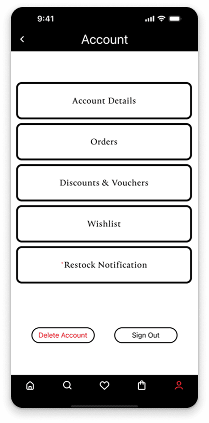user info before test