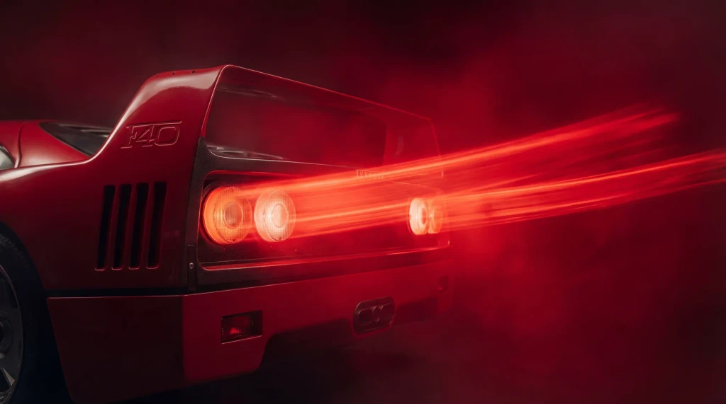 Light streaks, Leonardo website visual