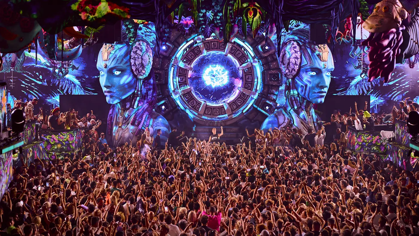 Layton Giordani during Elrow at [UNVRS] Ibiza, Spain - 2025. Credits : The Night League