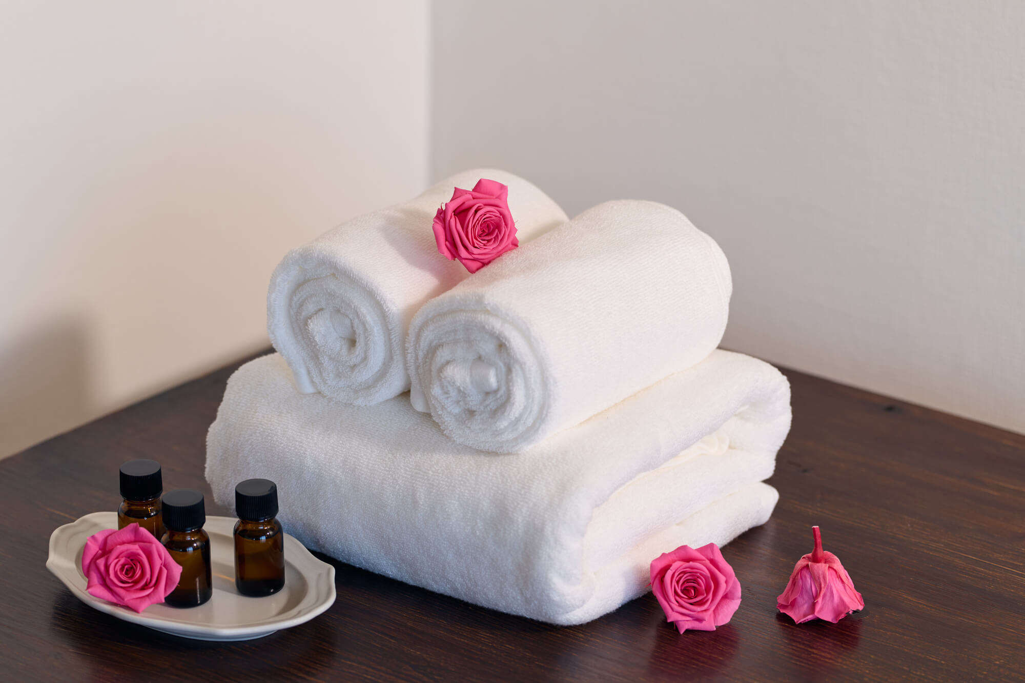 A wooden walkway leading to a body of water