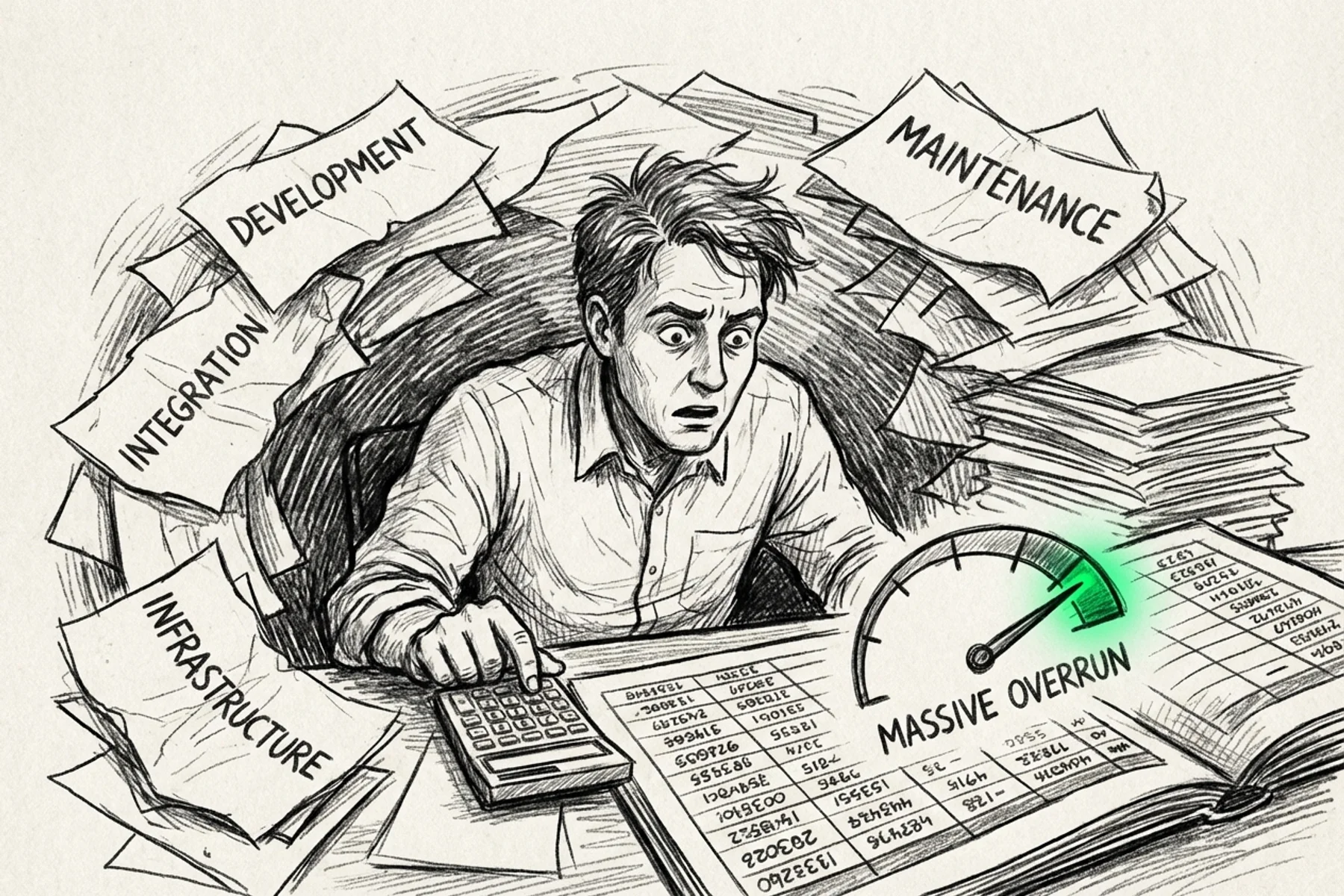 DIY Voice AI Costs: $300K Reality vs. $15K Promise | Blog Thumbnail | Tradesly AI Insights