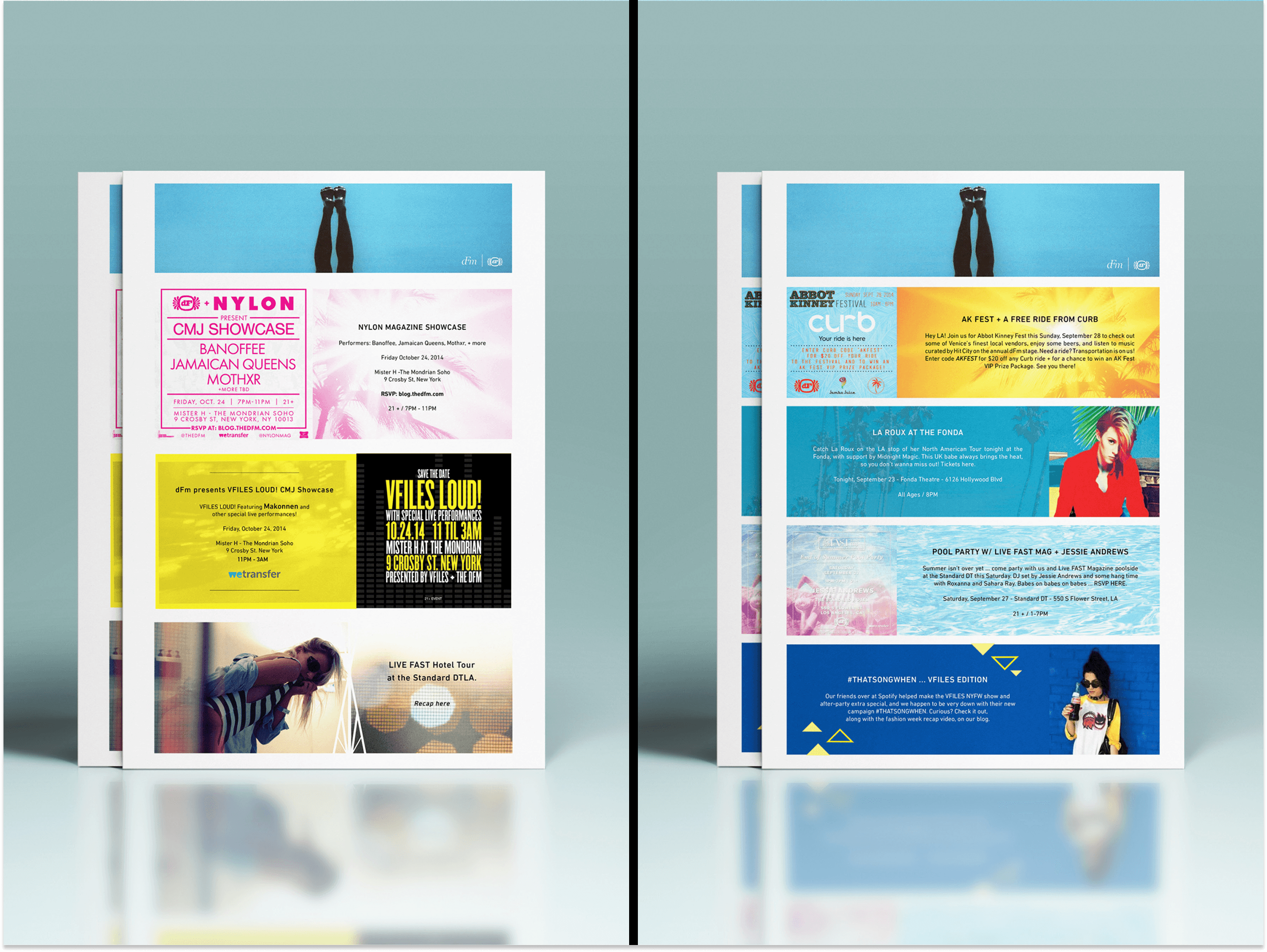 dFm email newsletters