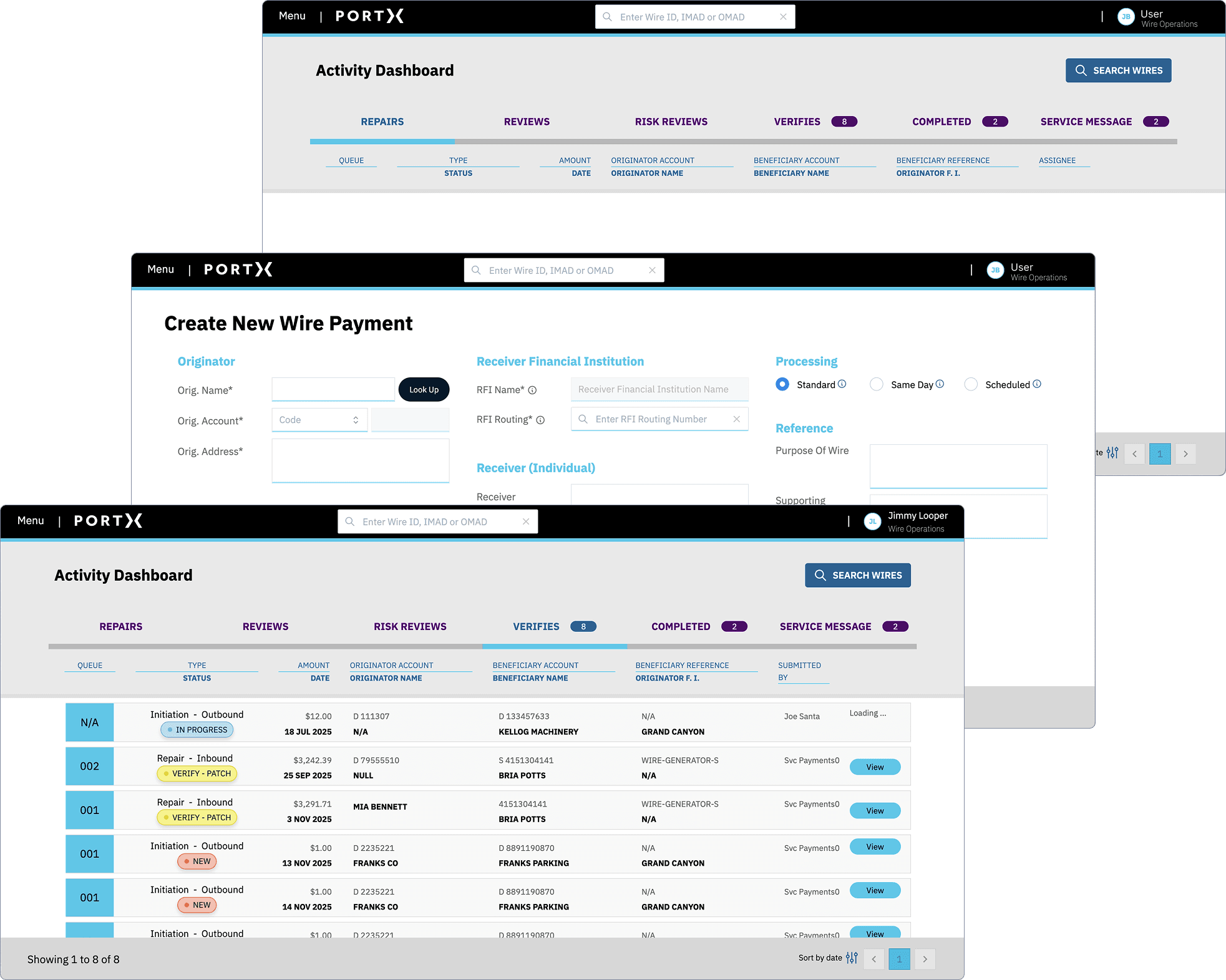 integration manager product screens