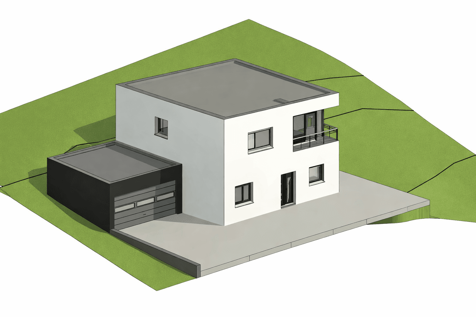 Esquisse 3D maison beaucourt
