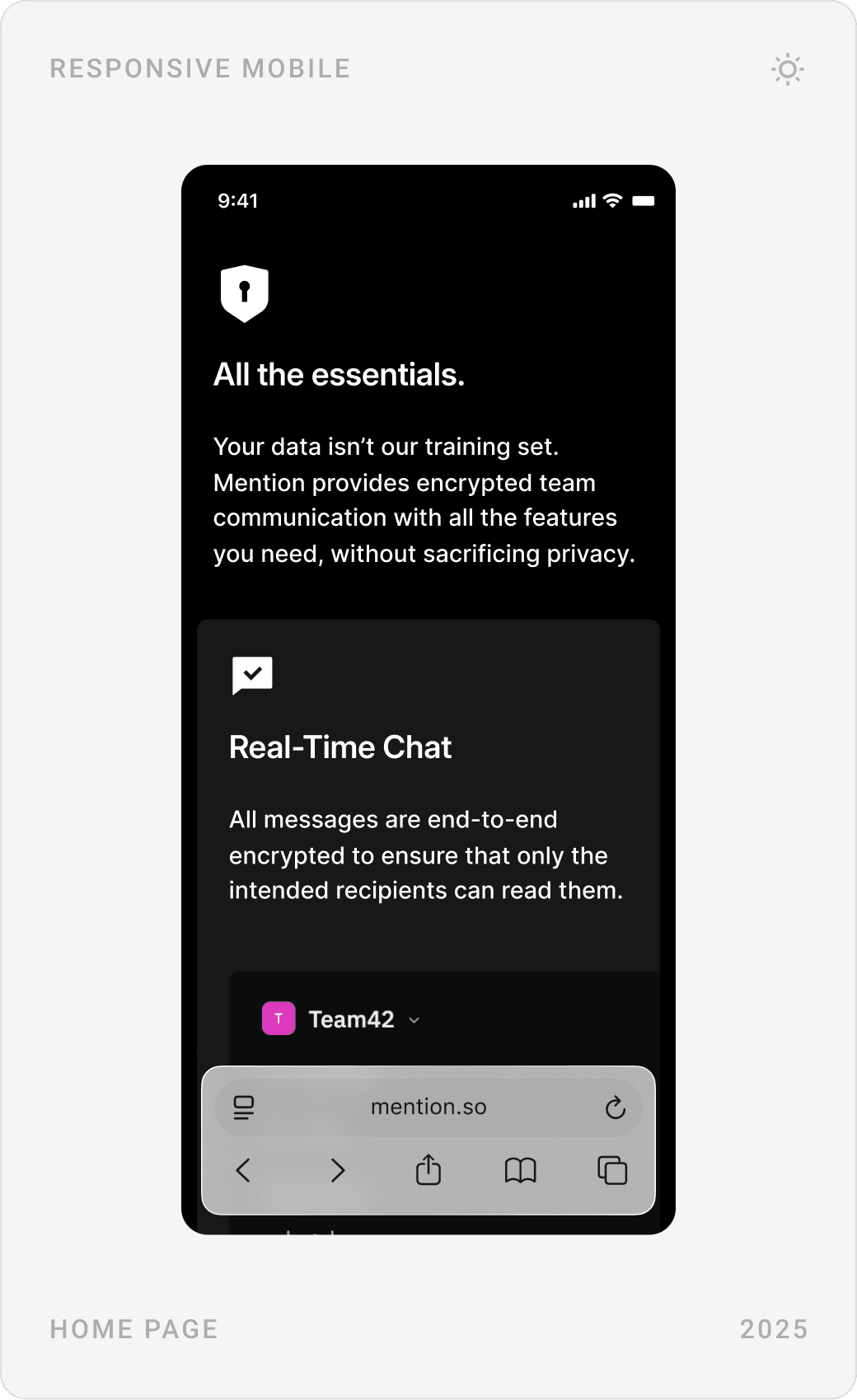 Clean Secure Real-Time Chat Mobile Design
